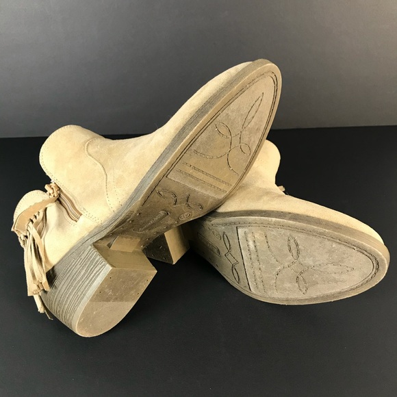 AE faux leather tassel ankle boots - Picture 6 of 9